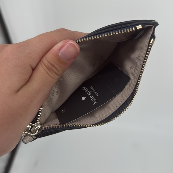 Kate Spade Flower Floral Large Slim Card Holder Blazer Blue Multi Wallet NEW - Picture 6 of 7